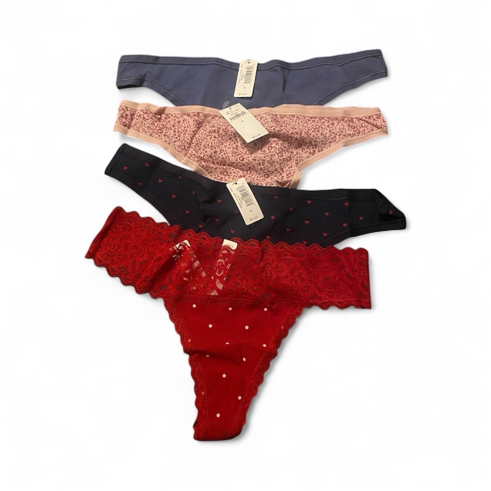 GAP Body Thong Bundle (4) — Size M, NWT, $25 💗🖤💙

.